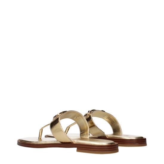 25SS 마이클 코어스 뮬/슬리퍼 49S5CRFA1MPALEGOLD - MICHAEL KORS