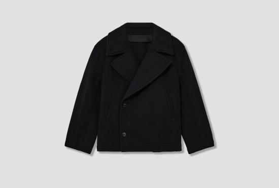 25FW 르메르 코트 박스 피 - 더블 울 CO1131 LF1116 블랙