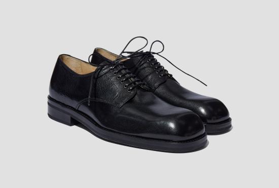 25FW 르메르 부츠 더비 - 샤이니 버팔로 가죽 FO0244 LL0042 블랙