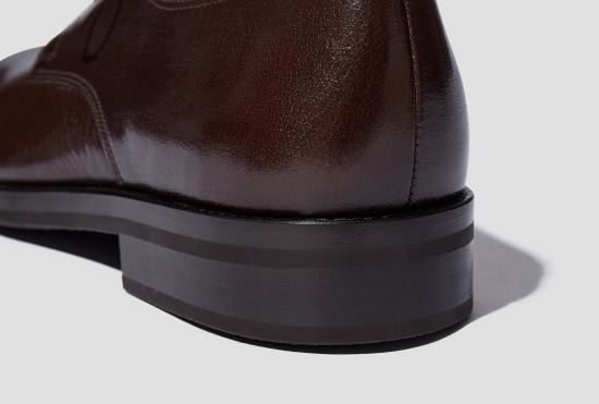 25FW 르메르 부츠 더비 - 샤이니 버팔로 가죽 FO0244 LL0042 다크 브라운 - LEMAIRE