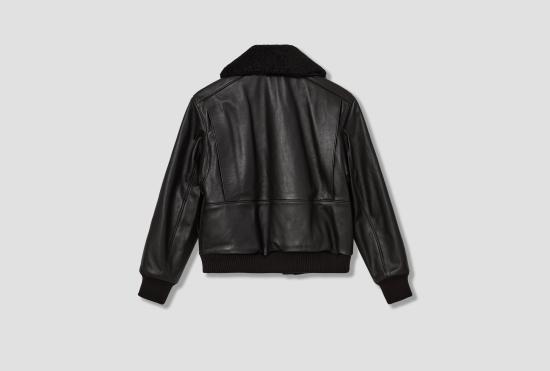 25FW 르메르 가죽 자켓 가죽 블루종 - 텀블드 카우 레더 OW1171 LL0145 브라운 - LEMAIRE