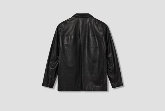 25FW 르메르 가죽 자켓 가죽 SB 재킷 - 나파 램 OW1184 LL0142 블랙 - LEMAIRE