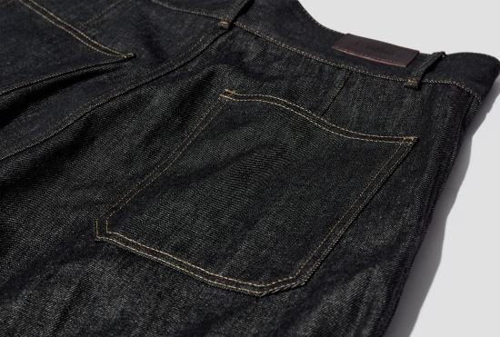 25FW 르메르 스트레이트 팬츠 맥시 배럴 작업복 바지 - 헤비 슬레이트 데님 PA1261 LD1061 다크 그레이 - LEMAIRE