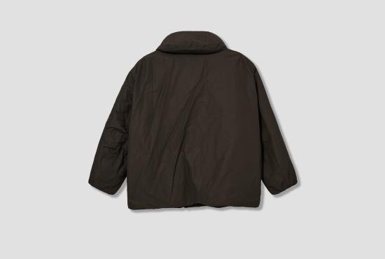 25FW 르메르 자켓 퍼퍼 블루종 - 발수 폴리아미드 리넨 코튼 OW1164 LF1019 다크 브라운 - LEMAIRE