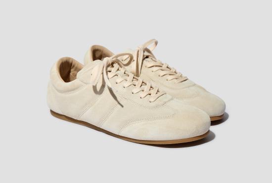 25FW 르메르 슈즈 소프트 러너 - 소프트 스웨이드 가죽 FO0227 LL0134 오프 화이트