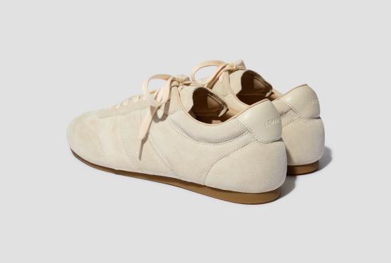 25FW 르메르 슈즈 소프트 러너 - 소프트 스웨이드 가죽 FO0227 LL0134 오프 화이트 - LEMAIRE