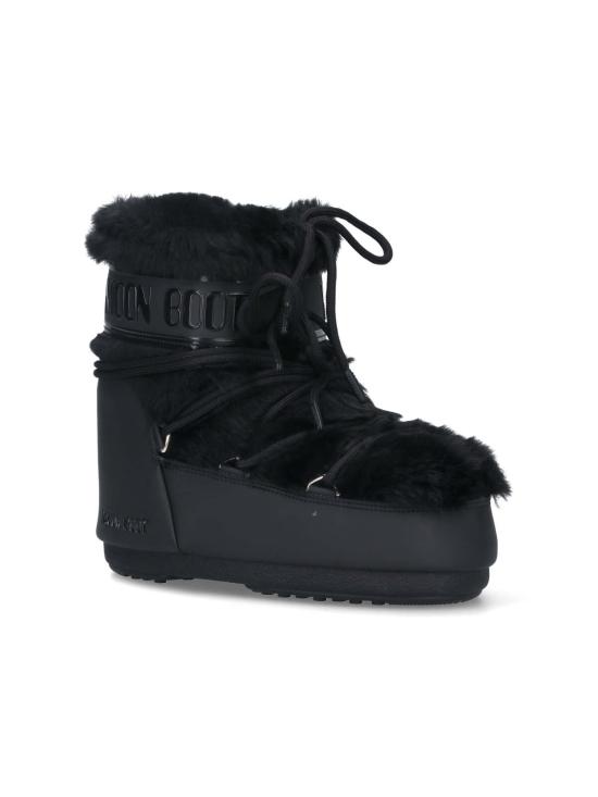 25FW 문부츠 아이콘 나일론 로우 부츠 80D1409390 N001 Black - MOON BOOT