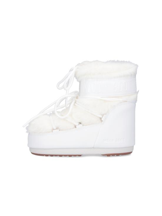 25FW 문부츠 아이콘 나일론 로우 부츠 80D1409390 A002 White - MOON BOOT