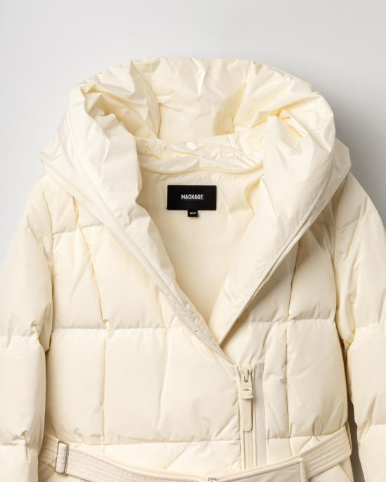 25FW 맥케이지 코트 AYUMI CREAM White - MACKAGE