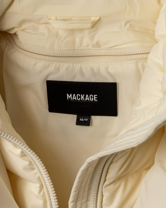 25FW 맥케이지 코트 AYUMI CREAM White - MACKAGE