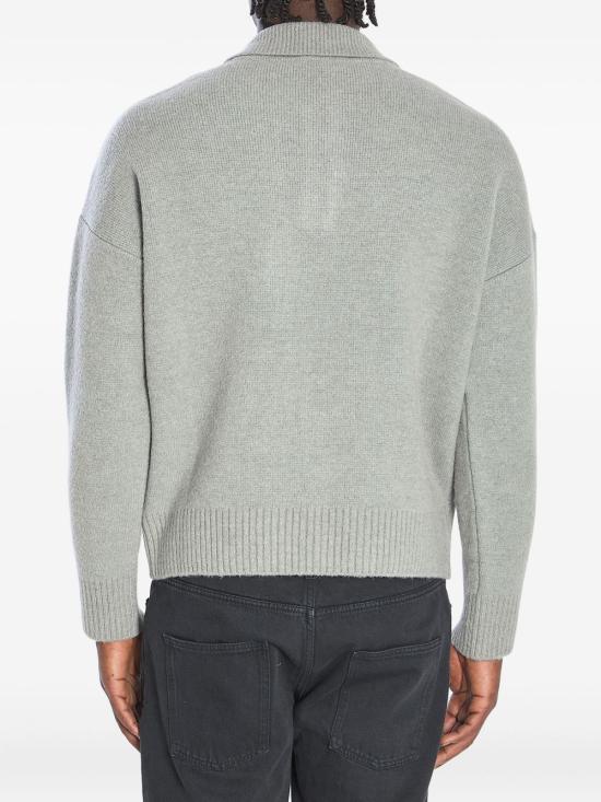 25FW 아미 폴로 티셔츠 UPL408 KN0135058 Grey - AMI