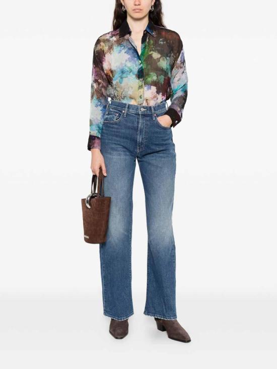  마더 스트레이트 팬츠 10478259CTHELASSOSNEAKPNO Blue - MOTHER