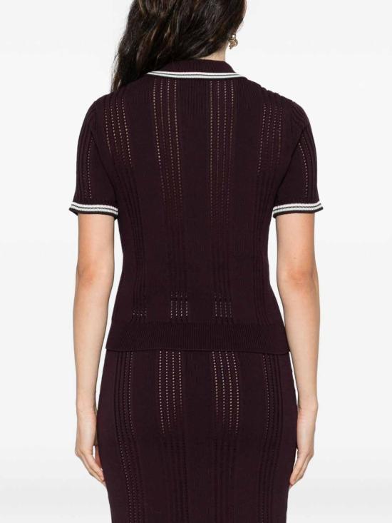  카사블랑카 폴로 티셔츠 WAW25KW108901 Purple - CASABLANCA