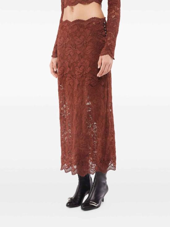 26FW 파코라반 미디 스커트 25HJJU598PA0170P237 Brown - PACO RABANNE