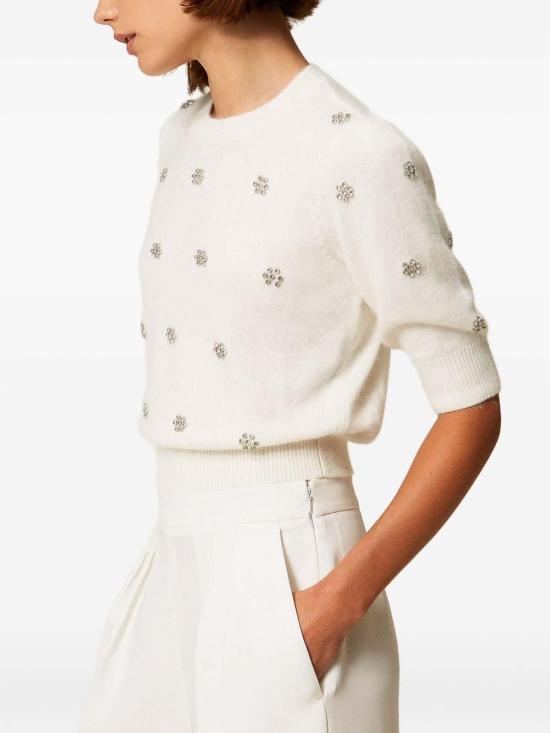 25FW 트윈셋 스웨터 252TT318100282 White - TWINSET