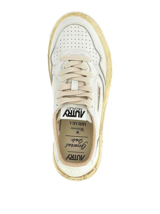 25FW 오트리 슈퍼 빈티지 메달리스트 로우 레더 스니커즈 AVLWMMY1 White - AUTRY