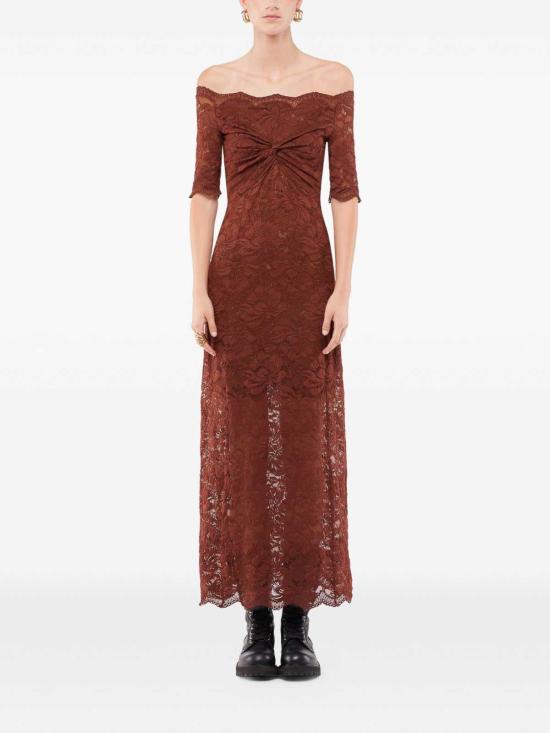 26SS 파코라반 롱 원피스 25HJRO106PA0170P237 Brown - PACO RABANNE