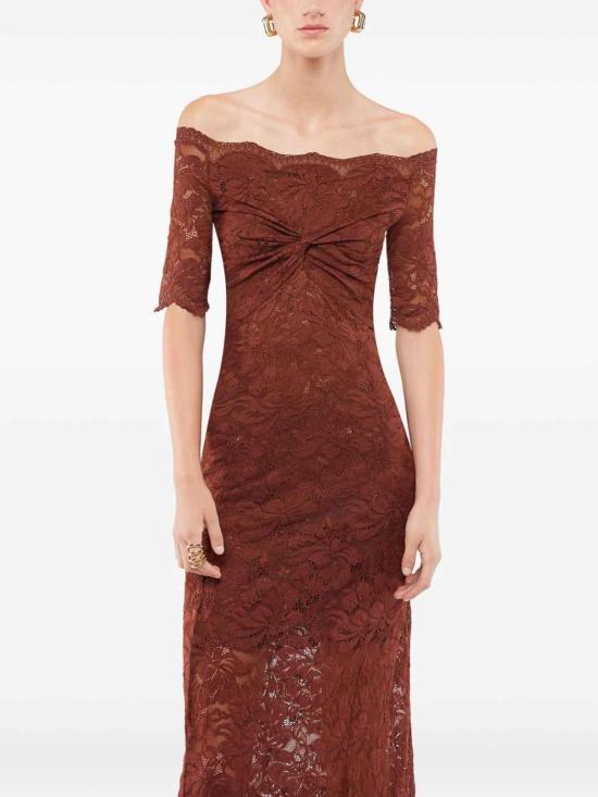 26SS 파코라반 롱 원피스 25HJRO106PA0170P237 Brown - PACO RABANNE