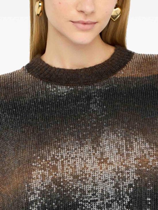  리우조 탑 MF5380MA14RS9472 Brown - LIU JO