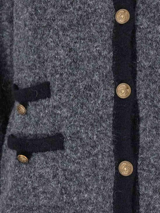  세미쿠튀르 가디건 Y5WF11X92Y2 Grey - SEMI-COUTURE