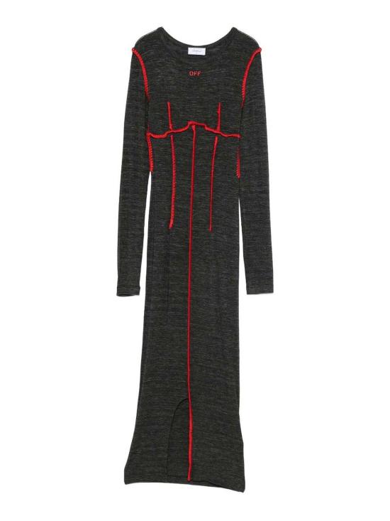  오프화이트 미디 스커트 OWDB54ZF25JER0010826 Red