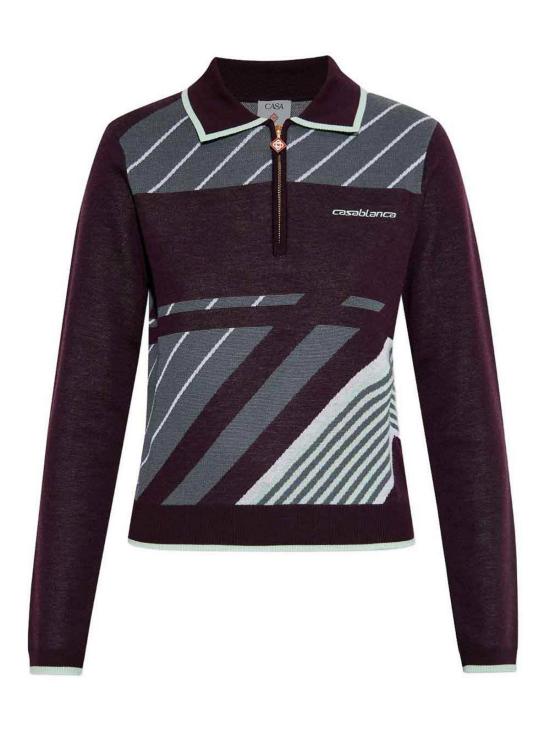  카사블랑카 터틀넥 WAW25KW108501 Purple