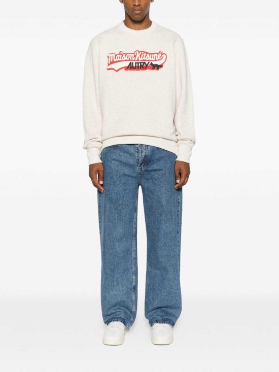 26FW 오트리 긴팔 티셔츠 SWPXMK1M Grey - AUTRY