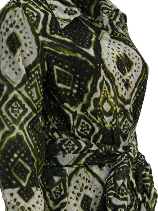 25FW 사만다 성 원피스 ASTERTIEDYEMALDIVESIVORYOLIVEGREEN - SAMANTHA SUNG