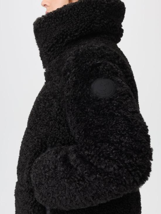 25FW 세이브더덕 Kennie 케니 페이크 퍼 푸퍼 자켓 D31990WCURL21 10000 Black - SAVE THE DUCK