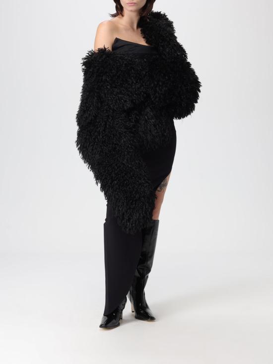 25FW 아멘쿠튀르 롱 원피스 AMW25507W25015 009 Black - AMEN COUTURE