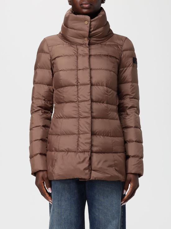25FW 페트레이 플래그스태프 MQN 03 하이칼라 숏 다운 재킷 PED545501181967 894 Brown