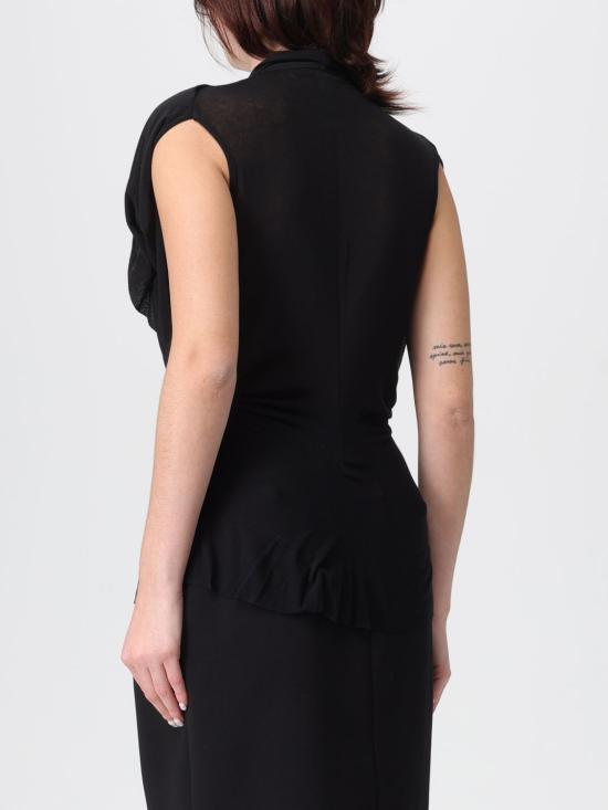 25FW 아멘쿠튀르 민소매 티셔츠 AMW25204W25006 009 Black - AMEN COUTURE