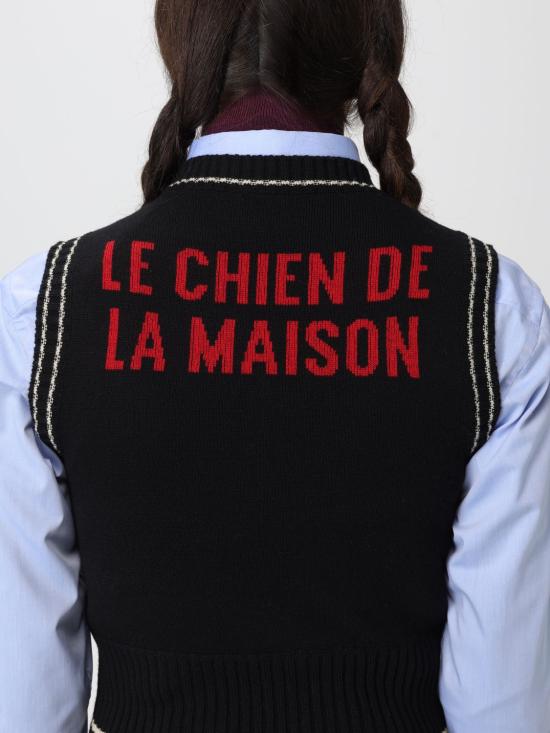 25FW 발렌티노 가라바니 베스트 7B3K400P9K3 N78 Black - VALENTINO GARAVANI