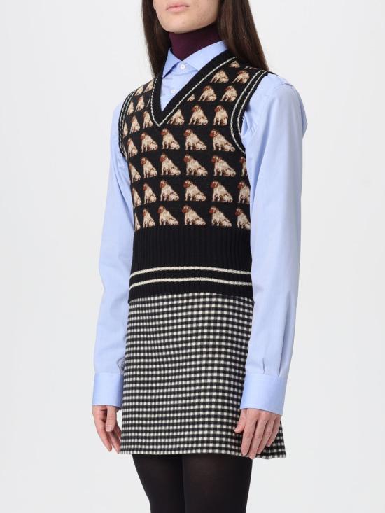 25FW 발렌티노 가라바니 베스트 7B3K400P9K3 N78 Black - VALENTINO GARAVANI