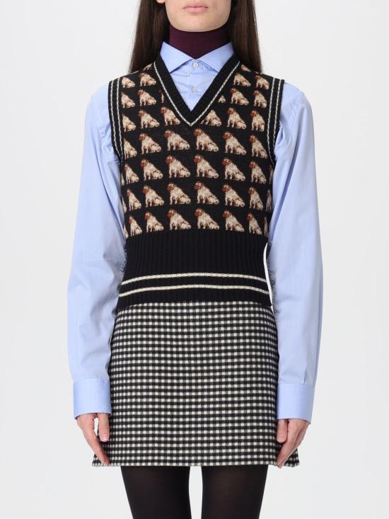 25FW 발렌티노 가라바니 베스트 7B3K400P9K3 N78 Black