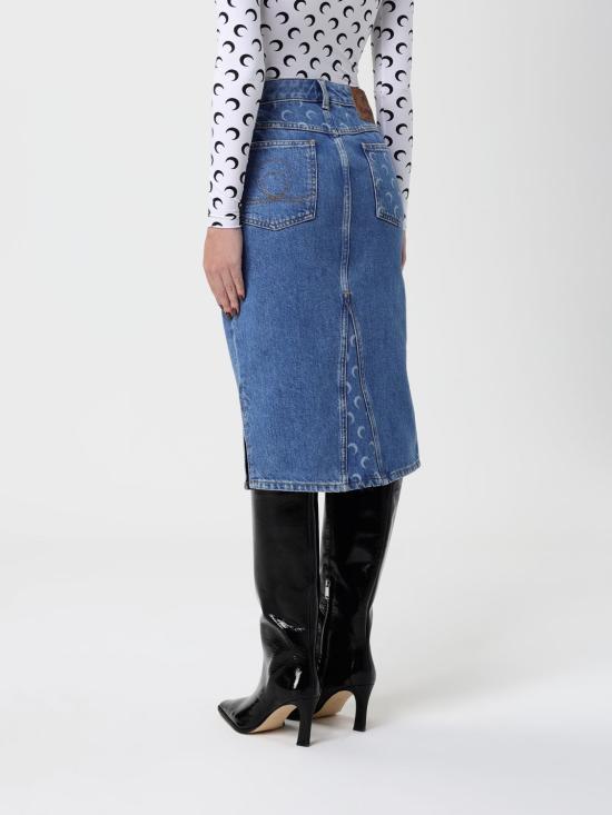 25FW 마린세르 데님 스커트 WSK126ACDEN0002 BL05 Blue - MARINE SERRE