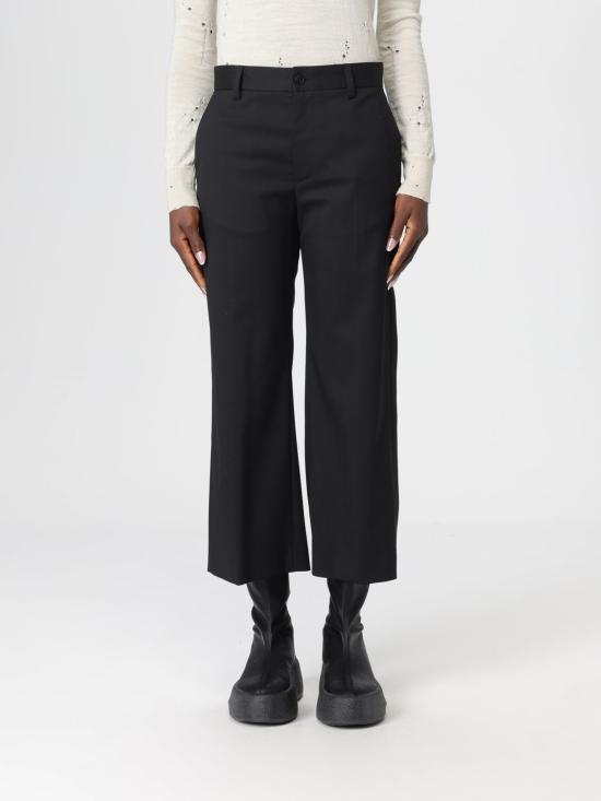 25FW MM6 메종마르지엘라 스트레이트 팬츠 S52KA0535M35227 900 Black