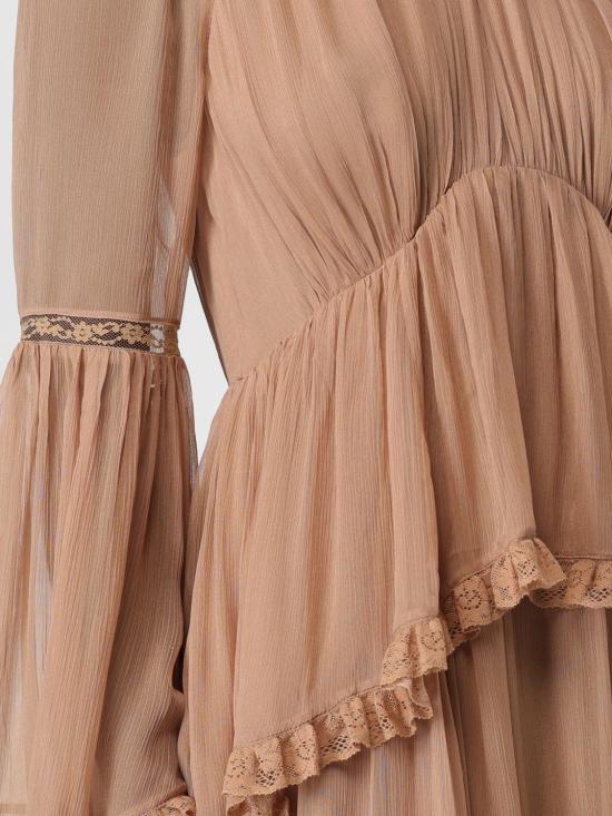 25FW 짐머만 롱 원피스 5345DF251 BIS Brown - ZIMMERMANN