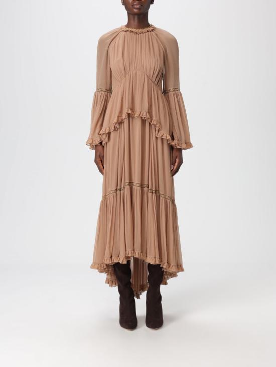 25FW 짐머만 롱 원피스 5345DF251 BIS Brown