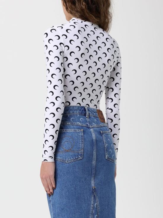 25FW 마린세르 탑 WTS005ACJER0001 WH00 White - MARINE SERRE