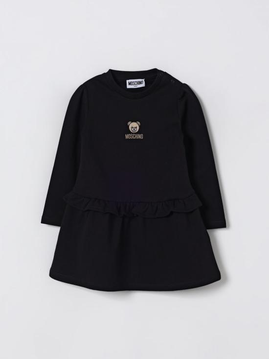 25FW [키즈] 모스키노 점프수트 MDV0D1LCA60 60100 Black