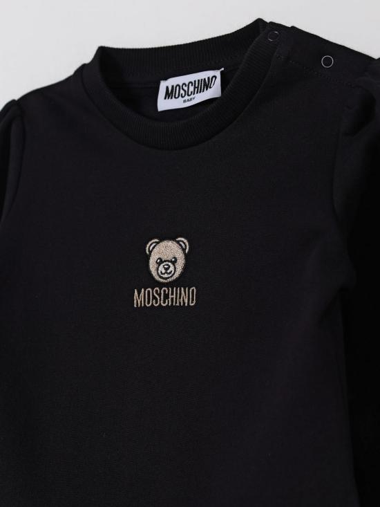 25FW [키즈] 모스키노 점프수트 MDV0D1LCA60 60100 Black - MOSCHINO