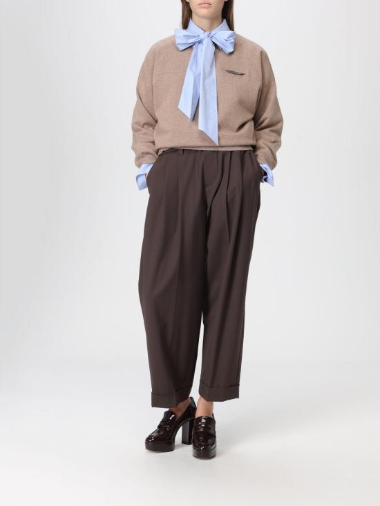 25FW 브루넬로 쿠치넬리 스웨터 M12212600P C4186 Brown - BRUNELLO CUCINELLI