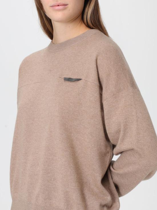 25FW 브루넬로 쿠치넬리 스웨터 M12212600P C4186 Brown - BRUNELLO CUCINELLI