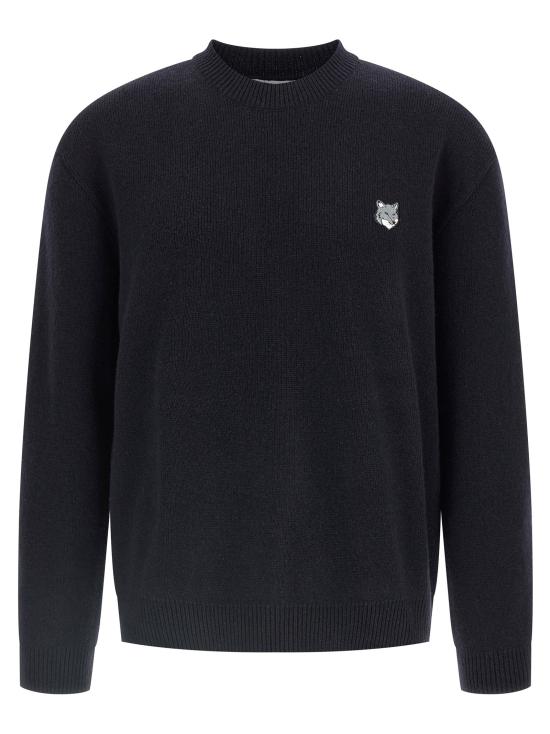 25FW 메종키츠네 FOX HEAD 폭스 헤드 밀라노 램스울 스웨터 PM00817KT11800413