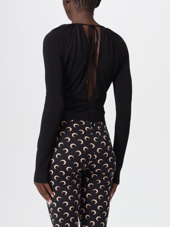 25FW 마린세르 긴팔 티셔츠 WTO459ACJER0082 BK99 Black - MARINE SERRE