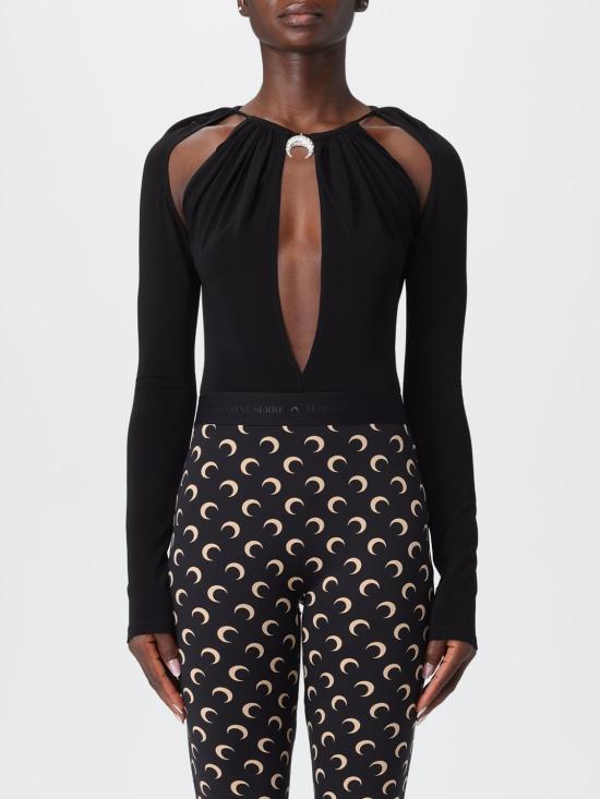 25FW 마린세르 긴팔 티셔츠 WTO459ACJER0082 BK99 Black