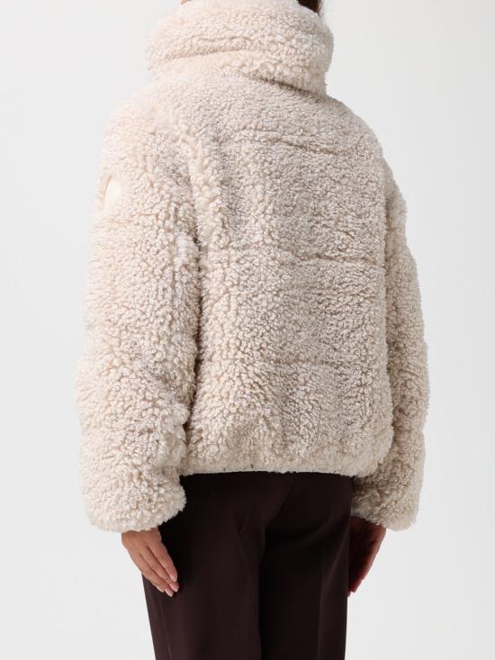 25FW 세이브더덕 Kennie 케니 페이크 퍼 푸퍼 자켓 D31990WCURL21 40034 Ivory - SAVE THE DUCK