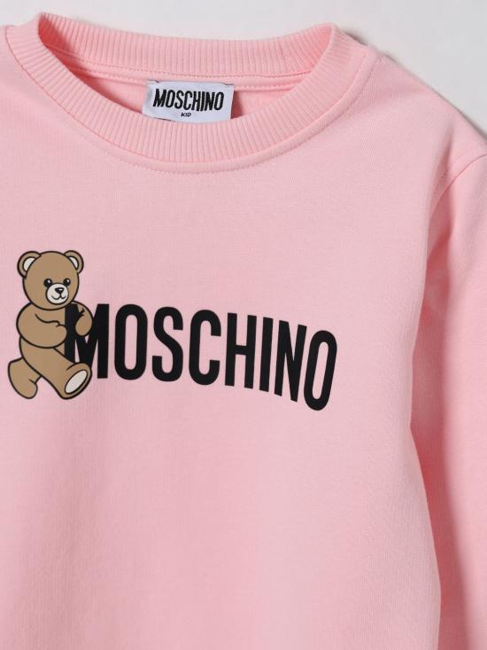 25FW [키즈] 모스키노 풀오버 HPF08VLCA83 50209 Pink - MOSCHINO