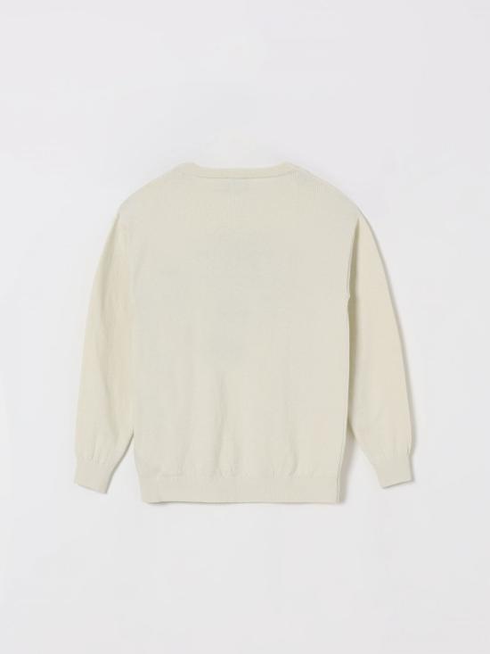 25FW [키즈] 모스키노 풀오버 HUW01ALHE43 10063 White - MOSCHINO